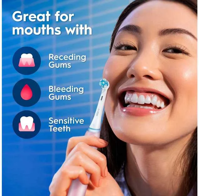Dantų šepetėlis Oral-B iO3 sähköhammasharja, vaaleanpunainen + matkakotelo