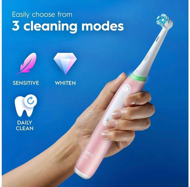 Dantų šepetėlis Oral-B iO3 sähköhammasharja, vaaleanpunainen + matkakotelo