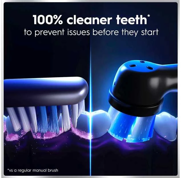 Oral-B iO6 valymo efektyvumo palyginimas