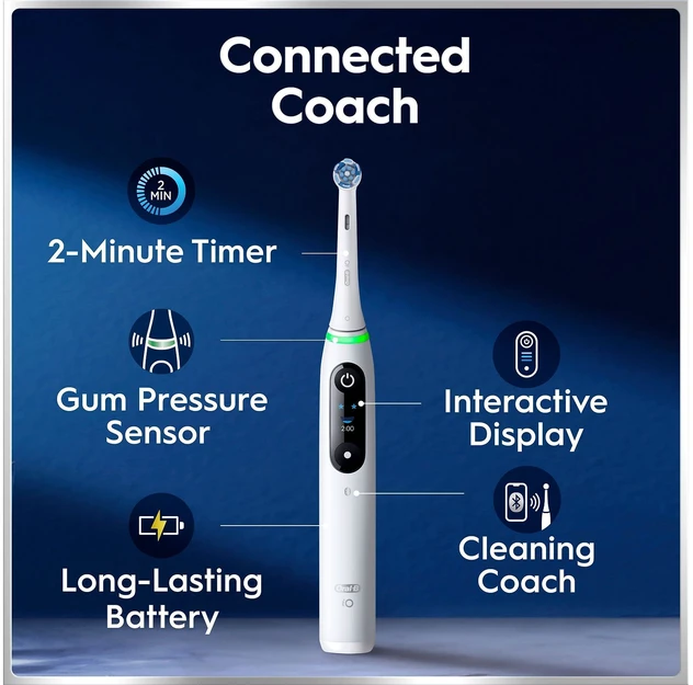 Oral-B iO6 funkcijų schema