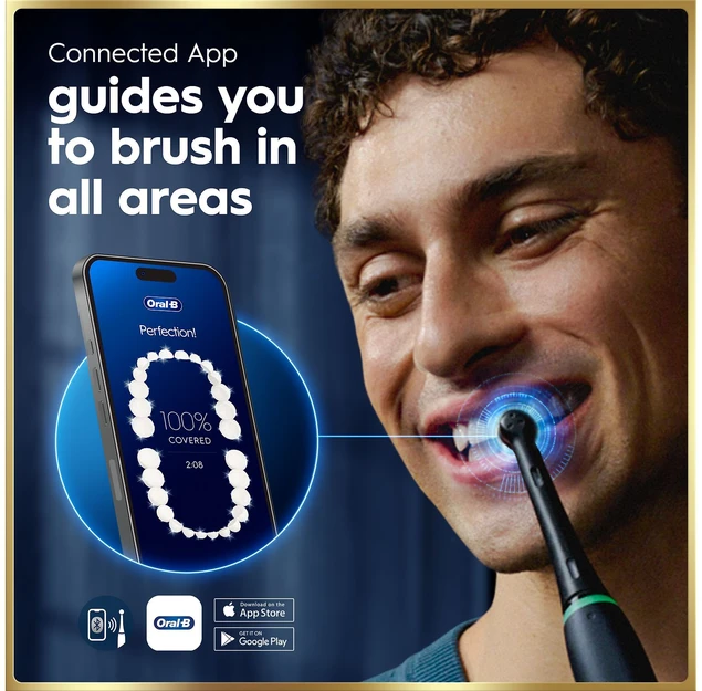 Dantų šepetėlis Oral-B iO9 sähköhammasharja, musta + lataava matkakotelo