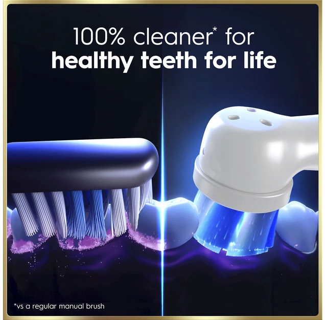 „Oral B iO9“ elektrinis dantų šepetėlis – rožinis – 2 šepetėlių galvutės, kelioninis įkrovimo dėklas