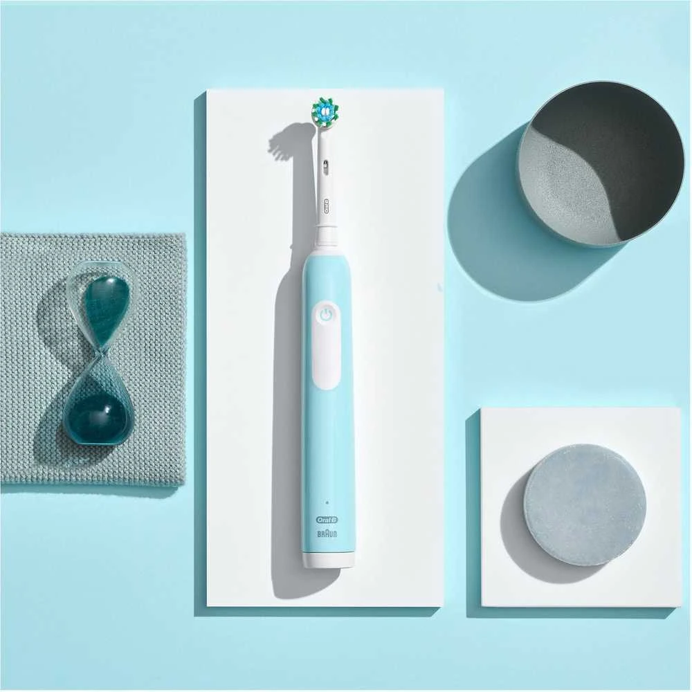 Žydras elektrinis dantų šepetėlis Oral-B Pro Series 1