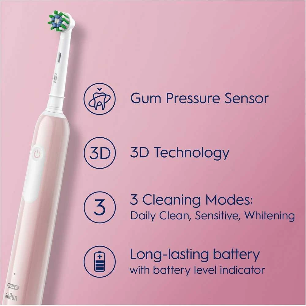 Braun  „Oral-B Pro Series 1“ elektrinis dantų šepetėlis, rožinės spalvos