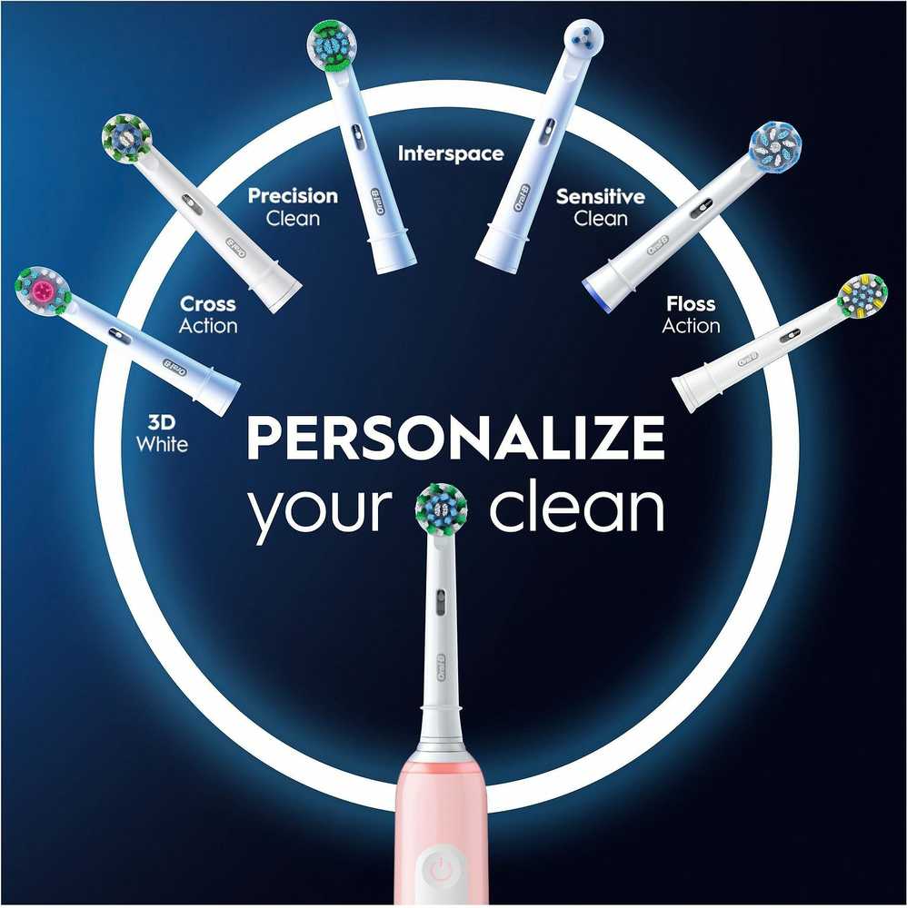 Elektrinis dantų šepetėlis Oral-B Pro Series 3, rožinis
