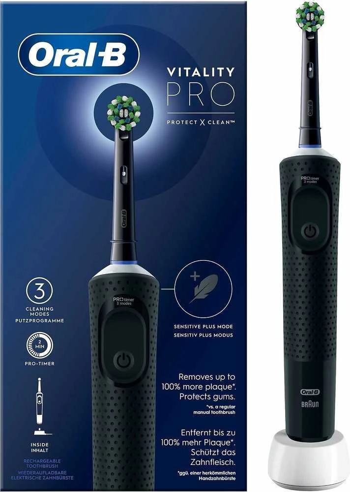 Braun Oral-B VITALITY PRO D103 Box Juodas Dantų šepetėlis