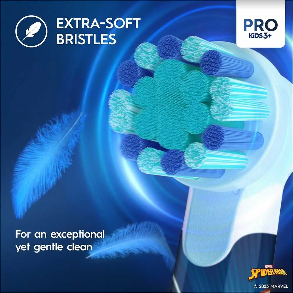 Dantų šepetėlis Oral-B Vitality Pro D103 Kids 3+ Spiderman + etui mėlyna