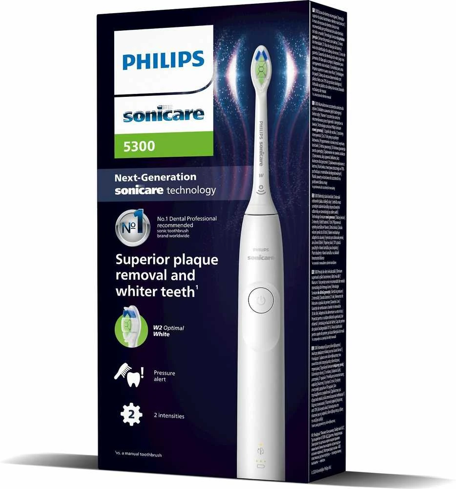 Elektrinis dantų šepetėlis Philips Sonicare Series 5300 HX7108/01, Baltas