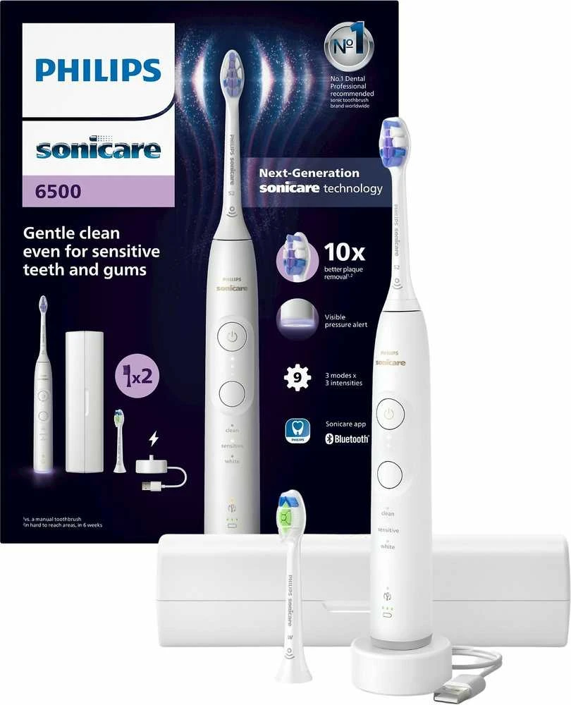 Philips Sonicare 6500 rinkinio pakuotė su priedais