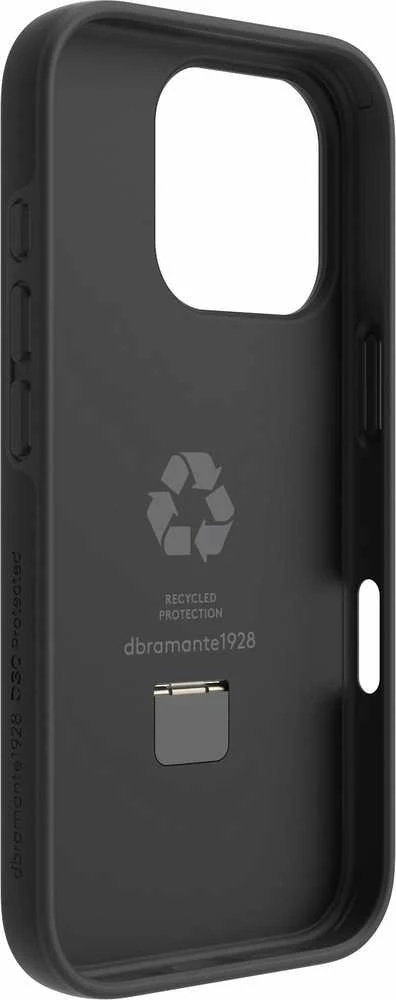 dbramante dbramante1928 Iceland Ultra D3O MS Kick - apsauginis dėklas su stovu iPhone 16 Pro, suderinamas su MagSafe (juodas)