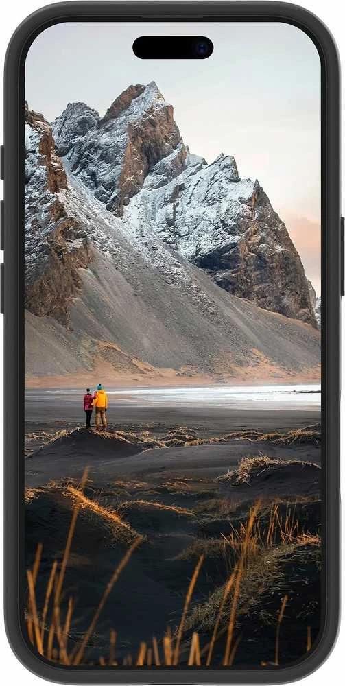 dbramante dbramante1928 Iceland Ultra D3O MS Kick - apsauginis dėklas su stovu iPhone 16 Pro, suderinamas su MagSafe (juodas)