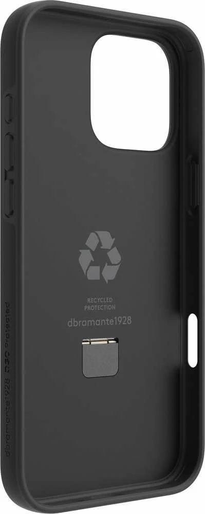 dbramante dbramante1928 Iceland Ultra D3O MS Kick - apsauginis dėklas su stovu iPhone 16 Pro Max, suderinamas su MagSafe (juodas)