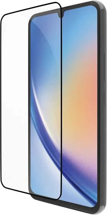 dbramante1928 ekologinis skydas - Galaxy A34 - Juodas Edge, Samsung, Galaxy A34, Antibakterinis, Skaidrus, 1 vnt.