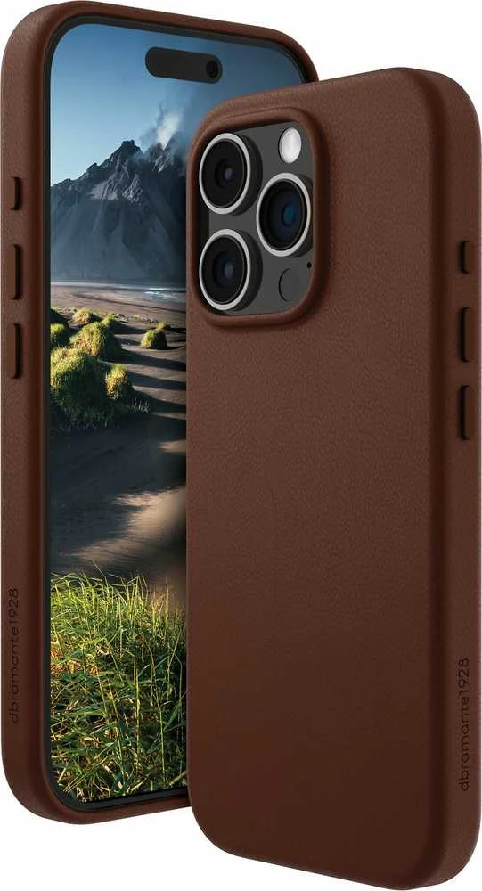 Dėklas DBRAMANTE1928 ROSKILDE_2 MAGSAFE – IPHONE 16 PRO – DARK TAN