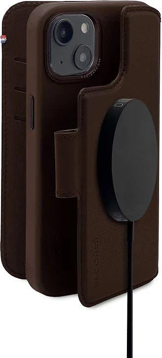 Decoded Detachable Wallet Leather su MagSafe su Flip Apple iPhone 14 Plus - dėklas telefonui rudos spalvos