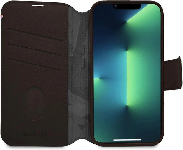 Decoded Detachable Wallet Leather su MagSafe su Flip Apple iPhone 14 Plus - dėklas telefonui rudos spalvos