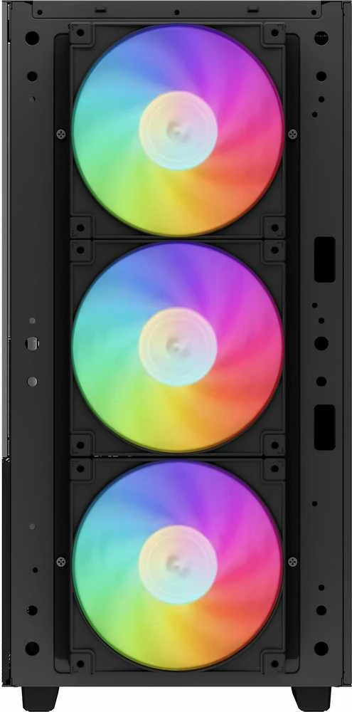 Kompiuterio Korpusas - DeepCool CH560 Midi Tower su Grūdintu Stiklu ir Multi-Spalviniu Apšvietimu Juodas
