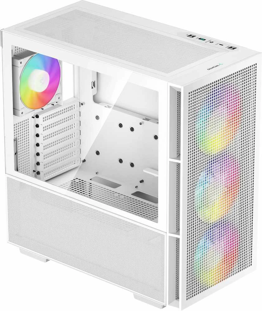 DeepCool CH560 Midi-Tower - balta
