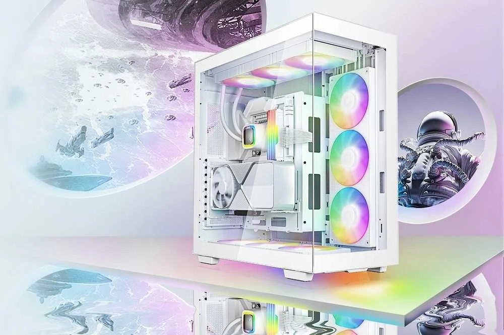 „Deepcool“ | Pilno dydžio bokšto dydžio žaidimų korpusas | CH780 WH | Šoninis langas | Baltas | ATX+ | ATX PS2