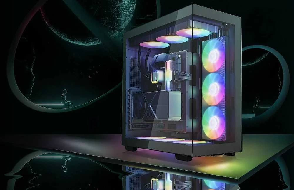 „Deepcool“ | Pilno dydžio bokšto dydžio žaidimų korpusas | CH780 | Šoninis langas | Juodas | ATX+ | ATX PS2