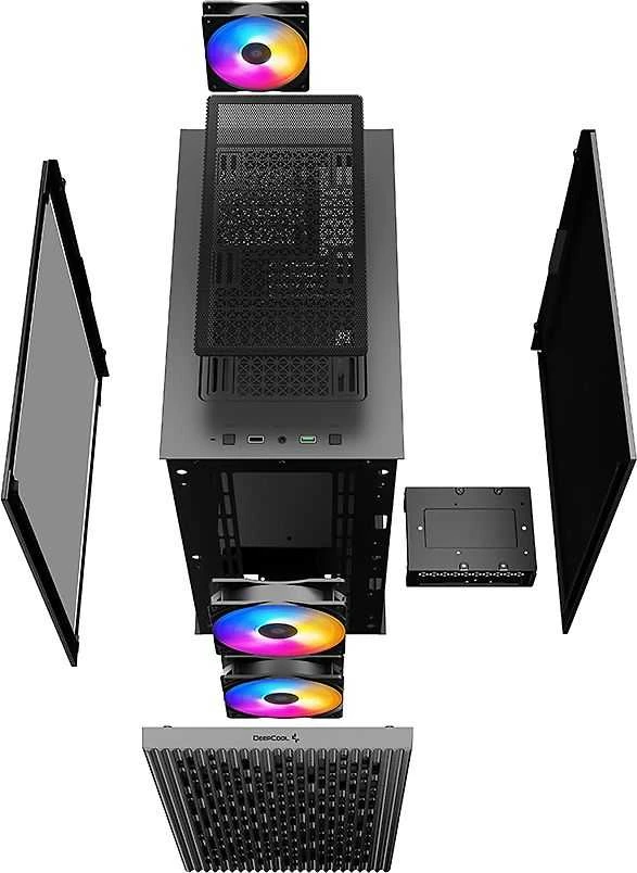 „Deepcool“ | MATREXX 40 3FS | Juodas | „Micro ATX“ | ATX PS2_Ilgis mažesnis nei 170 mm