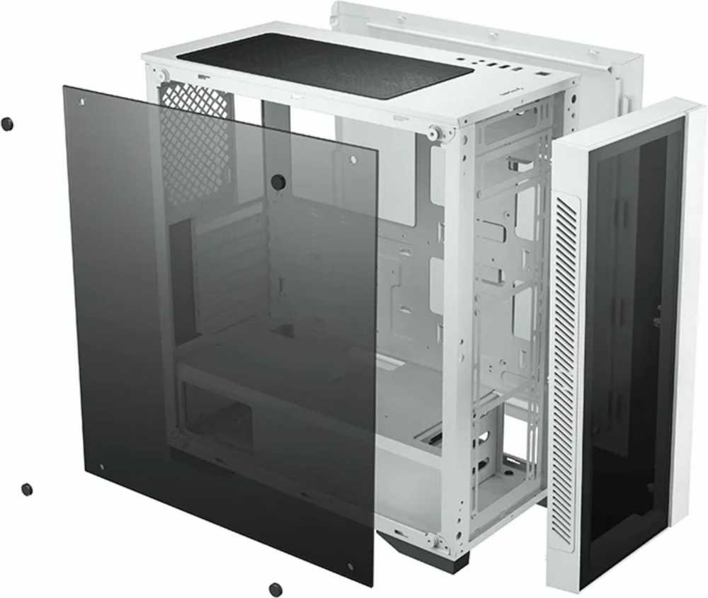 Korpusas Deepcool MATREXX 55 V3 ADD-RGB WH 3F Baltas, ATX