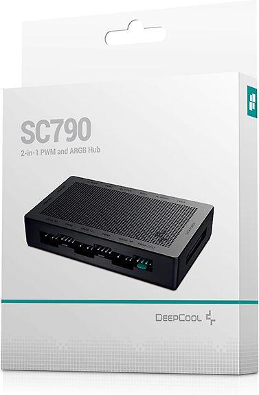 Deepcool | Du viename PWM ir RGB šakotuvas | SC790 | N/A