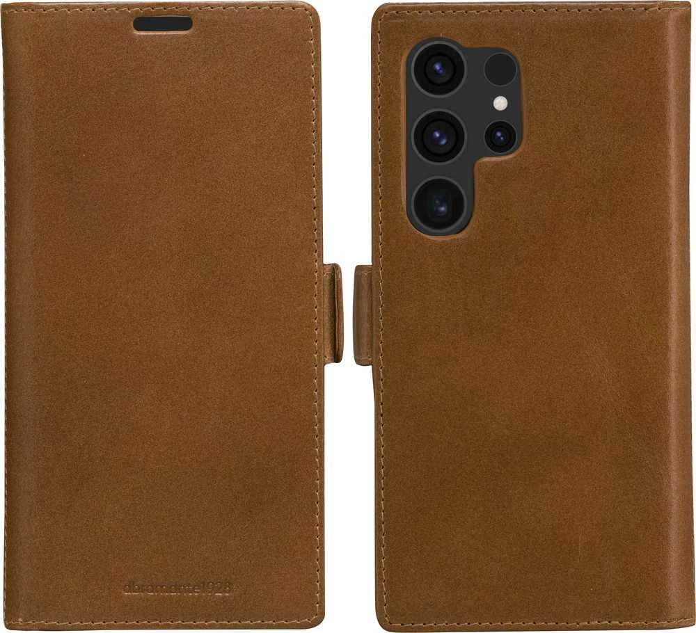 „Samsung Galaxy S24 Ultra Lynge 2-in-1“ piniginės dėklas, pagamintas Dbramante1928 Brown