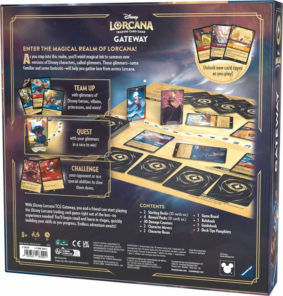 Ravensburger Stalo žaidimas Disney Lorcana Gateway naujiems žaidėjams
