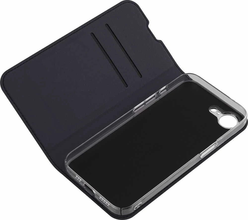 Dėklas Fonekit Bookcase -suojakotelo, iPhone 16e / 17e, musta