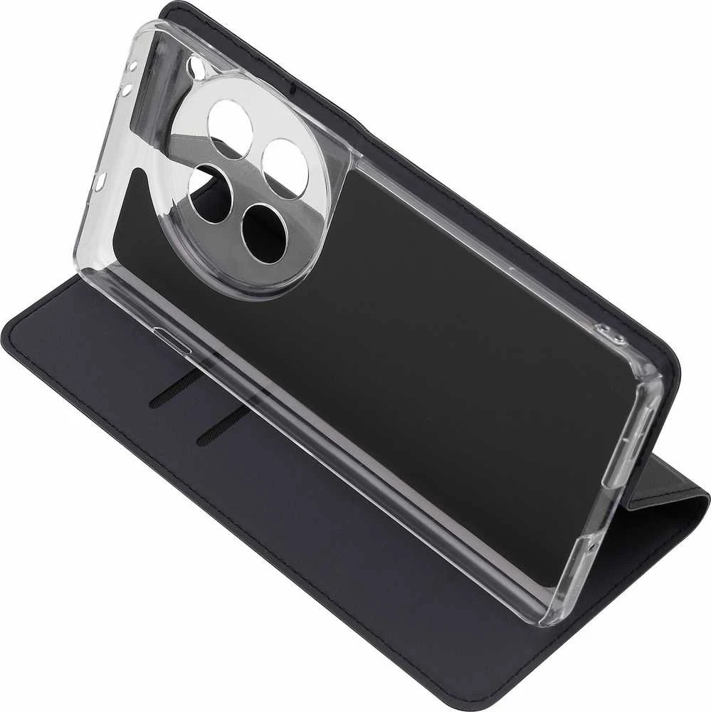 Dėklas FoneKit BookCase -suojakotelo, OnePlus 12, musta
