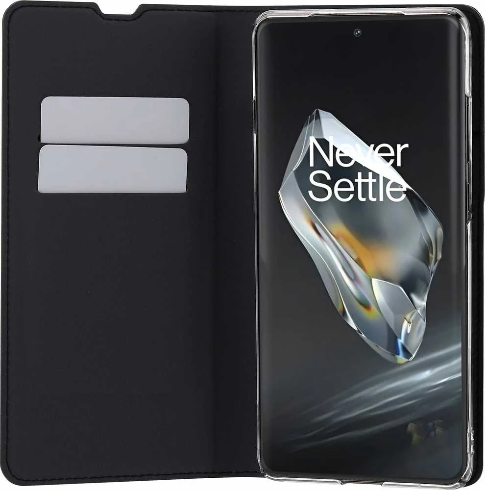 Dėklas FoneKit BookCase -suojakotelo, OnePlus 12, musta