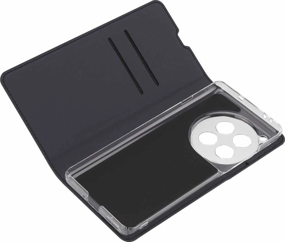 Dėklas FoneKit BookCase -suojakotelo, OnePlus 12, musta