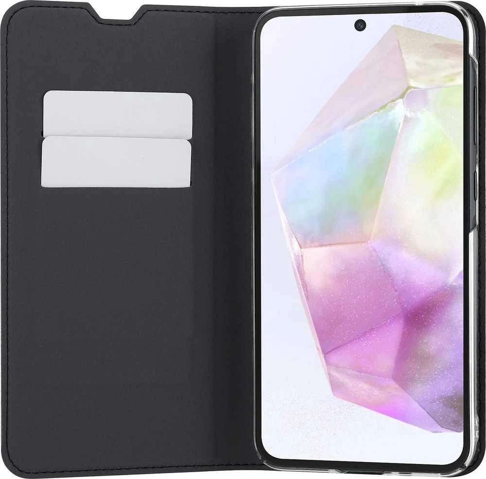 Dėklas FoneKit BookCase -suojakotelo, Samsung Galaxy A35, musta