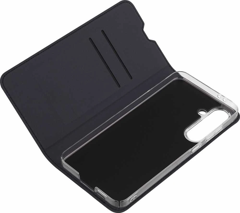 Dėklas FoneKit BookCase -suojakotelo, Samsung Galaxy S24 FE, musta