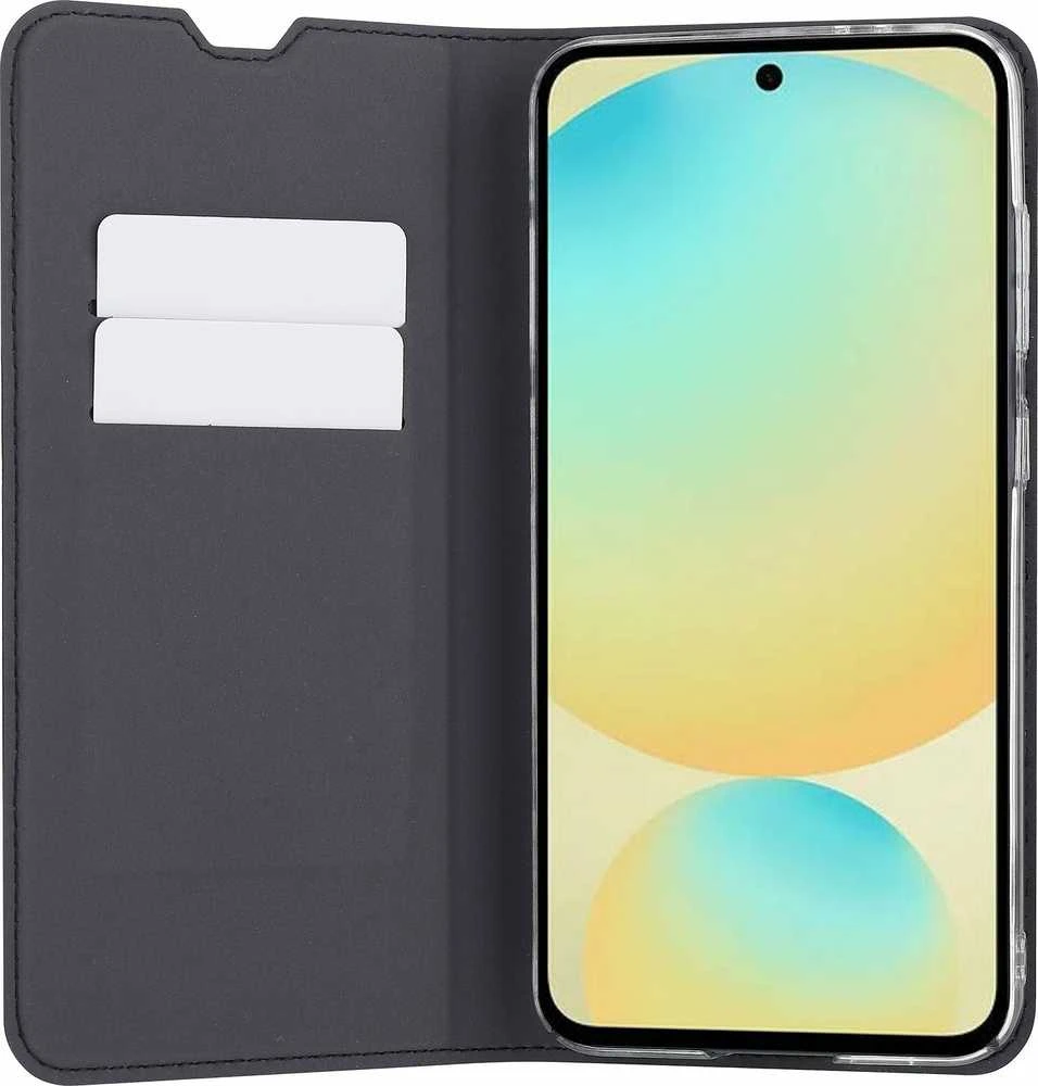 Dėklas FoneKit BookCase -suojakotelo, Samsung Galaxy S24 FE, musta