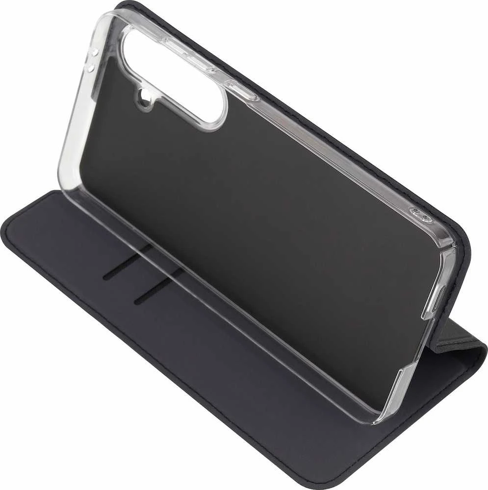 Dėklas FoneKit BookCase -suojakotelo, Samsung Galaxy S24 FE, musta