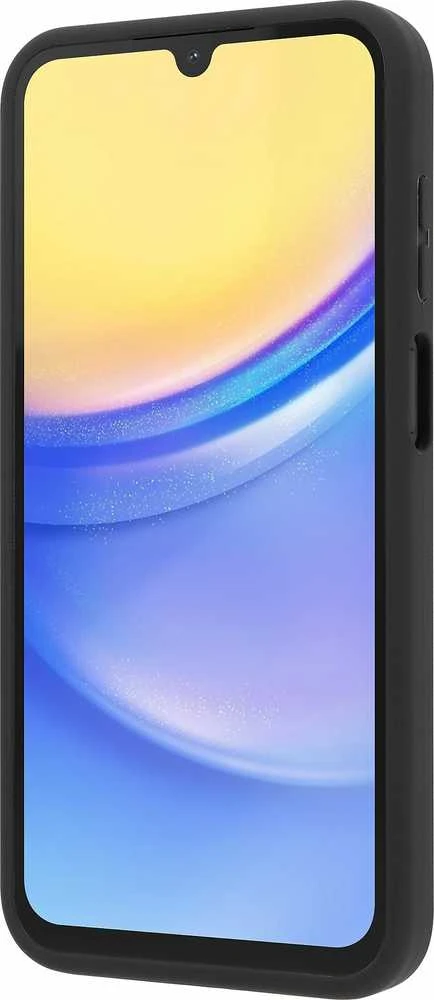Dėklas FoneKit Liquid Silicone -suojakuori, Samsung Galaxy A15, musta