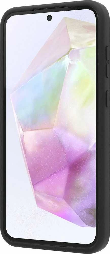 Dėklas FoneKit Liquid Silicone -suojakuori, Samsung Galaxy A35, musta