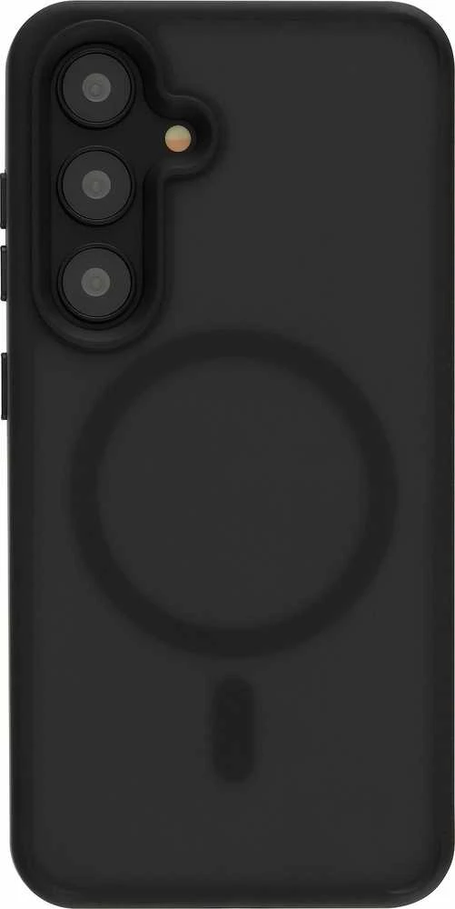 Dėklas Emtec FoneKit Magneettinen Soft Touch -suojakuori, Samsung Galaxy S24, musta/harmaa