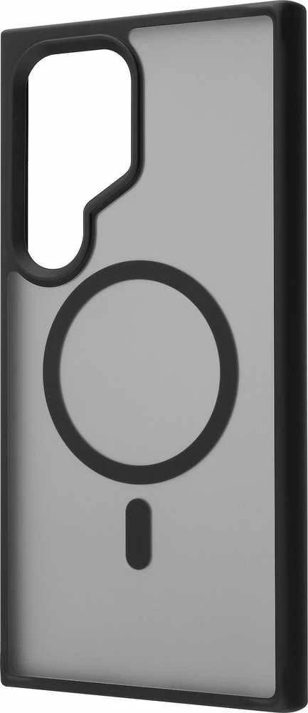 Dėklas Hogert Technik FoneKit Magneettinen Soft Touch -suojakuori, Samsung Galaxy S24 Ultra, musta/harmaa