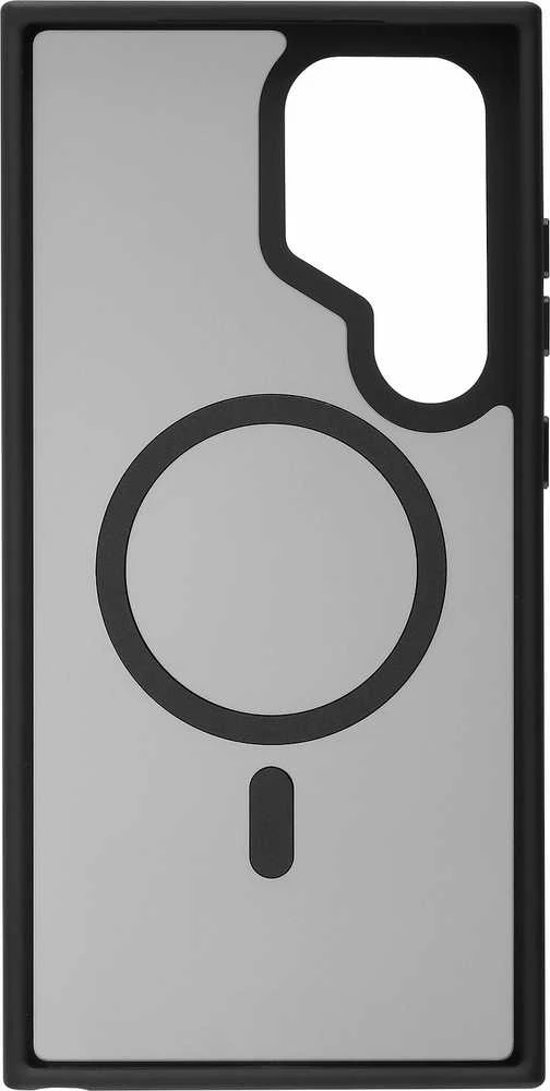 Dėklas Hogert Technik FoneKit Magneettinen Soft Touch -suojakuori, Samsung Galaxy S24 Ultra, musta/harmaa
