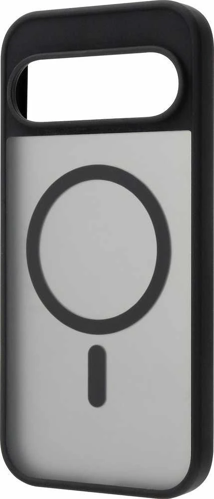 FoneKit Magneettinen Soft Touch -suojakuori, Google Pixel 9, musta/harmaa