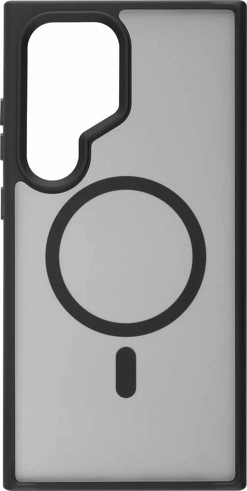 Dėklas Hogert Technik FoneKit Magneettinen Soft Touch -suojakuori, Samsung Galaxy S24 Ultra, musta/harmaa