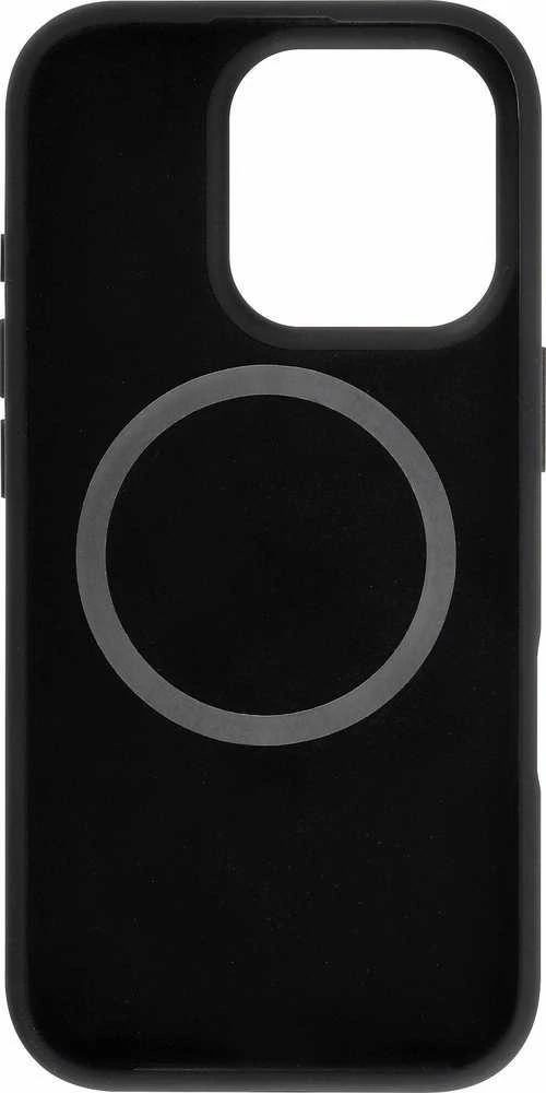 Dėklas FoneKit MagSafe Liquid Silicone -suojakuori, iPhone 16 Pro, musta