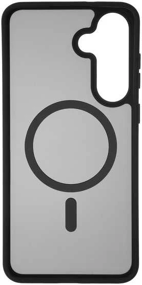 „FoneKit MagSafe Soft Touch“ apsauginis dėklas, „Samsung Galaxy S25 FE“, juodas/pilkas