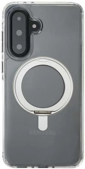 Dėklas FoneKit Premium Kickstand MagSafe suojakuori jalustalla, Samsung Galaxy A16, läpinäkyvä