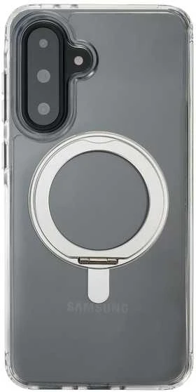 Dėklas FoneKit Premium Kickstand MagSafe suojakuori jalustalla, Samsung Galaxy A36 / A56, läpinäkyvä