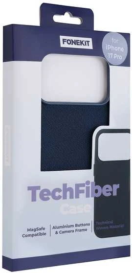 Dėklas FoneKit TechFiber MagSafe suojakuori, iPhone 17 Pro, sininen