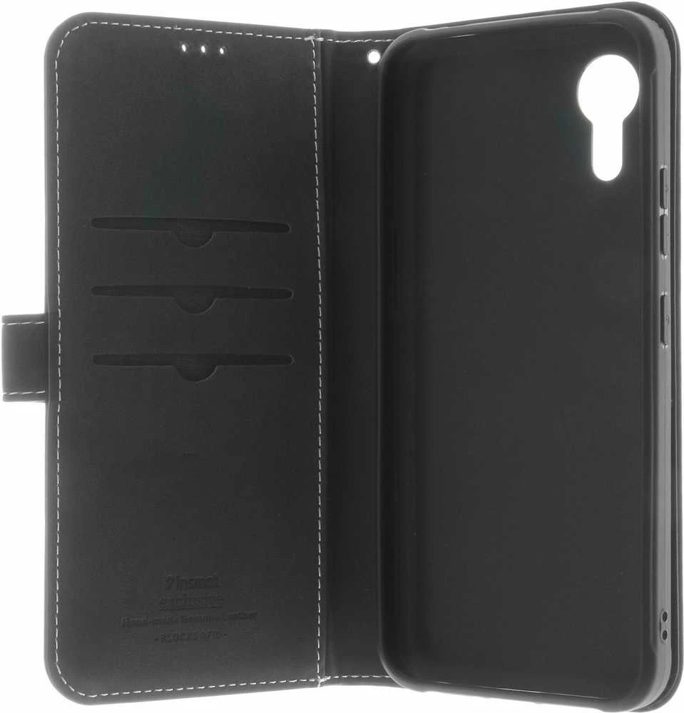 Insmat Exclusive Flip Case piniginės dėklas, Samsung Galaxy XCover7, juodas